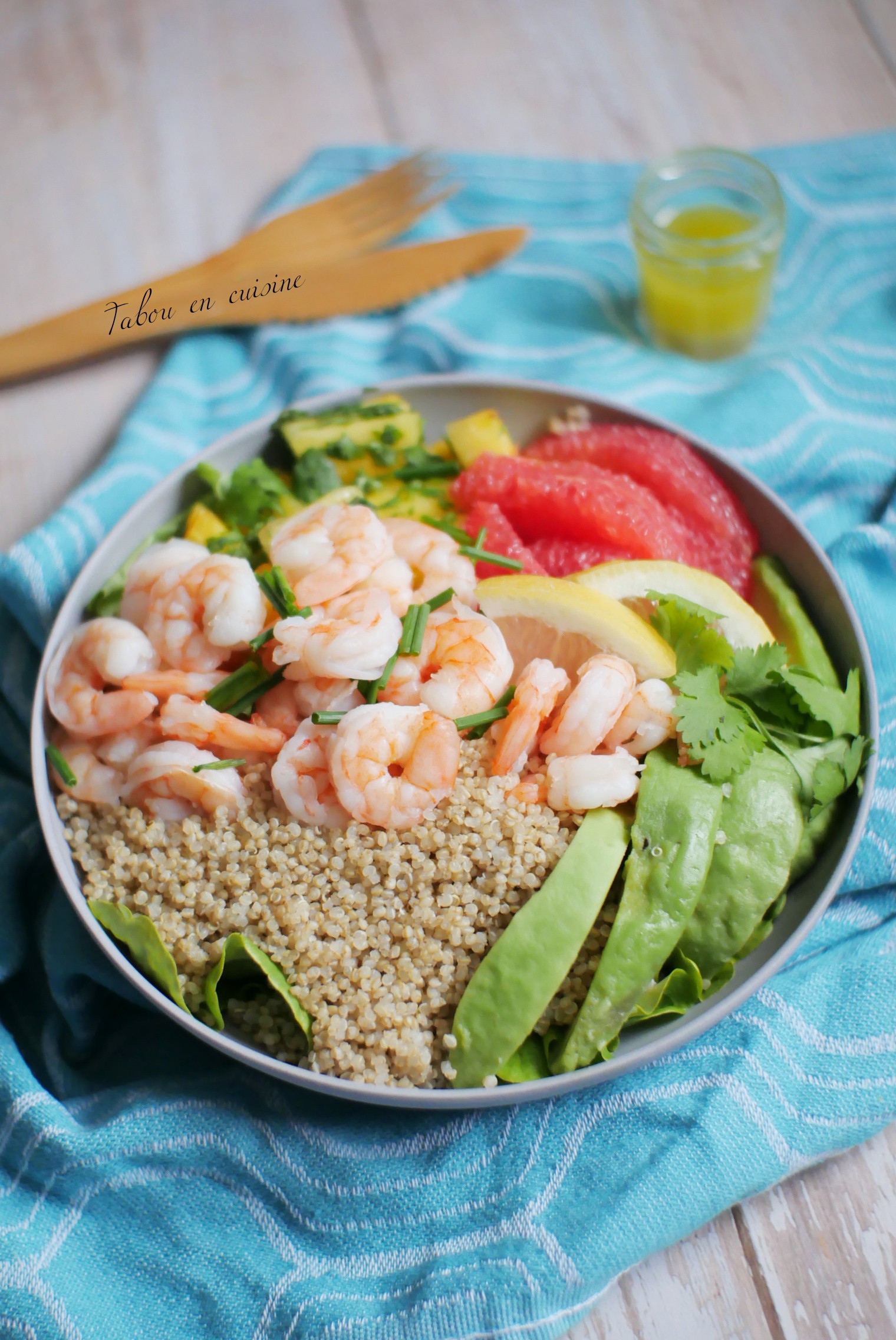 Salade De Quinoa Aux Crevettes